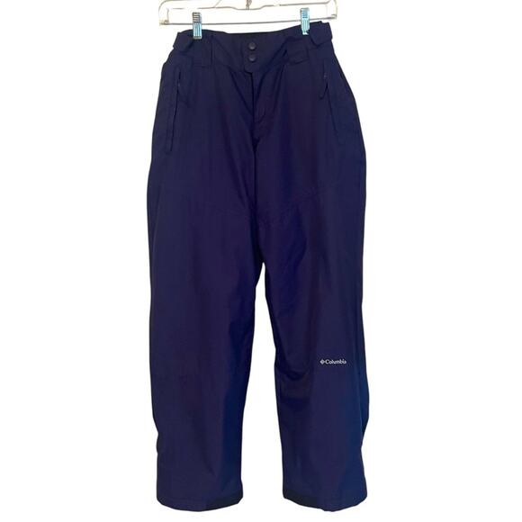 Columbia Omnitech‎ Navy Blue Insulated Snow Pants Size 14/16 - Picture 1 of 9
